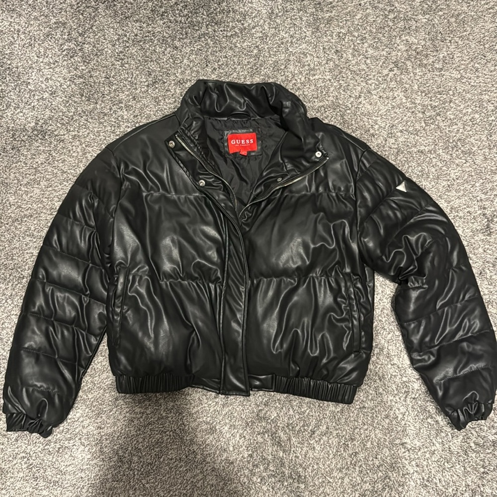 Guess Faux Leather Jacket size L